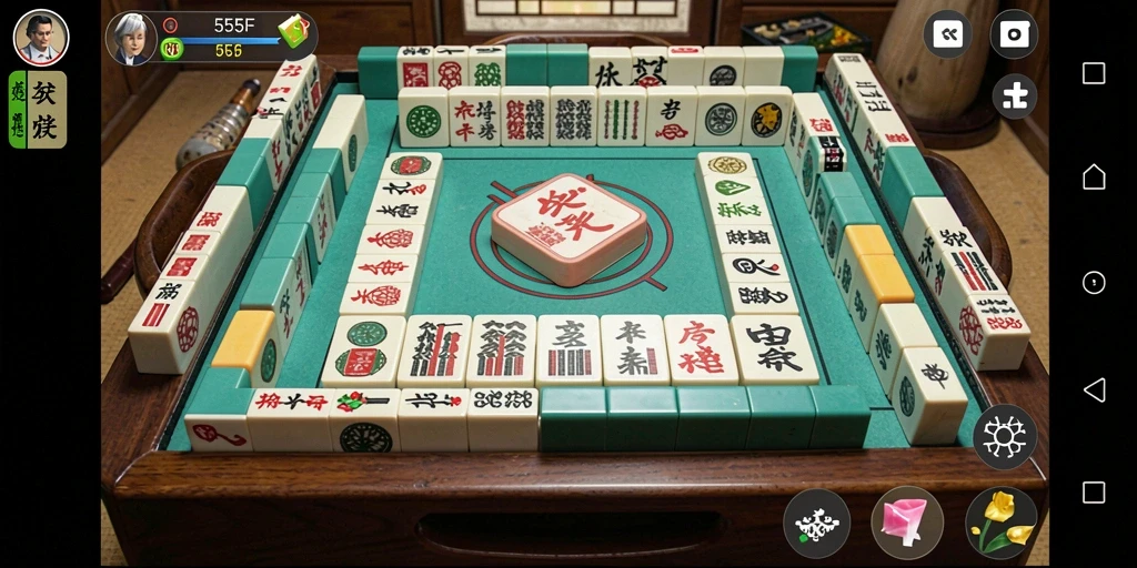 Gameplay Mahjong 555F yang seru dan menantang.