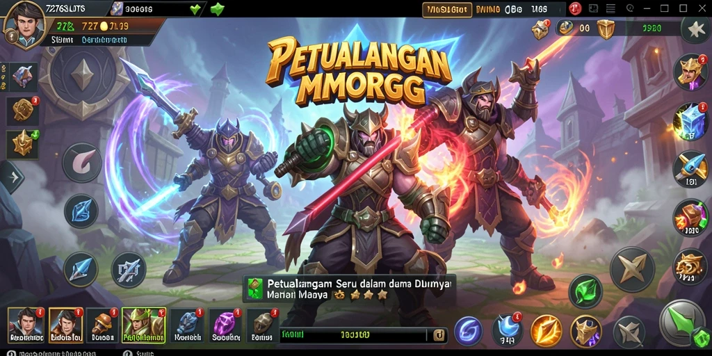 Screenshot utama 7276SLOTS menampilkan aksi seru dalam gameplay MMORPG.