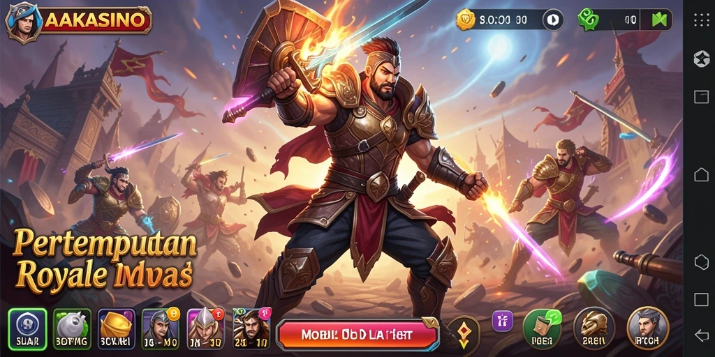Tampilan memukau dari pertarungan Battle Royale di AAKASINO.