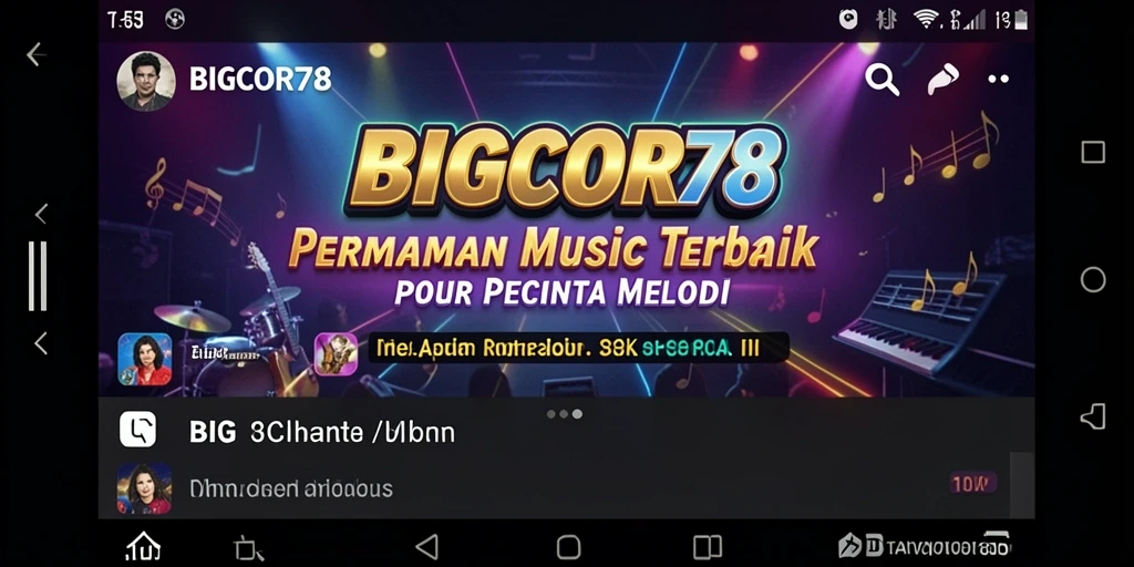 Tampilan gameplay BIGCOR78 yang seru dan interaktif dalam permainan musik.