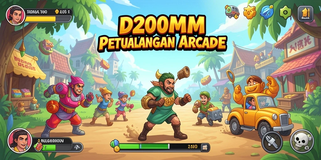 Tampilan gameplay D200M yang seru dan penuh aksi.