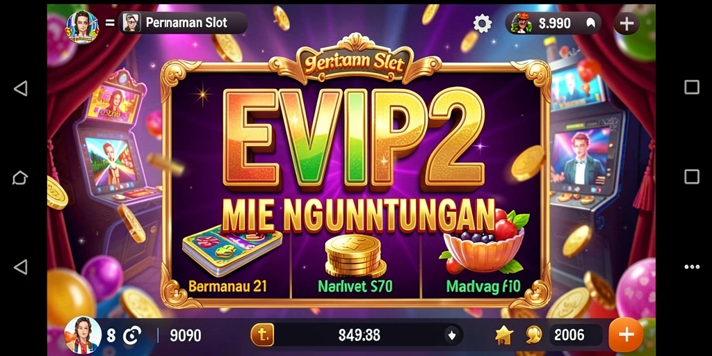 Screenshot gameplay EVIP2 yang menunjukkan serunya permainan Slot.