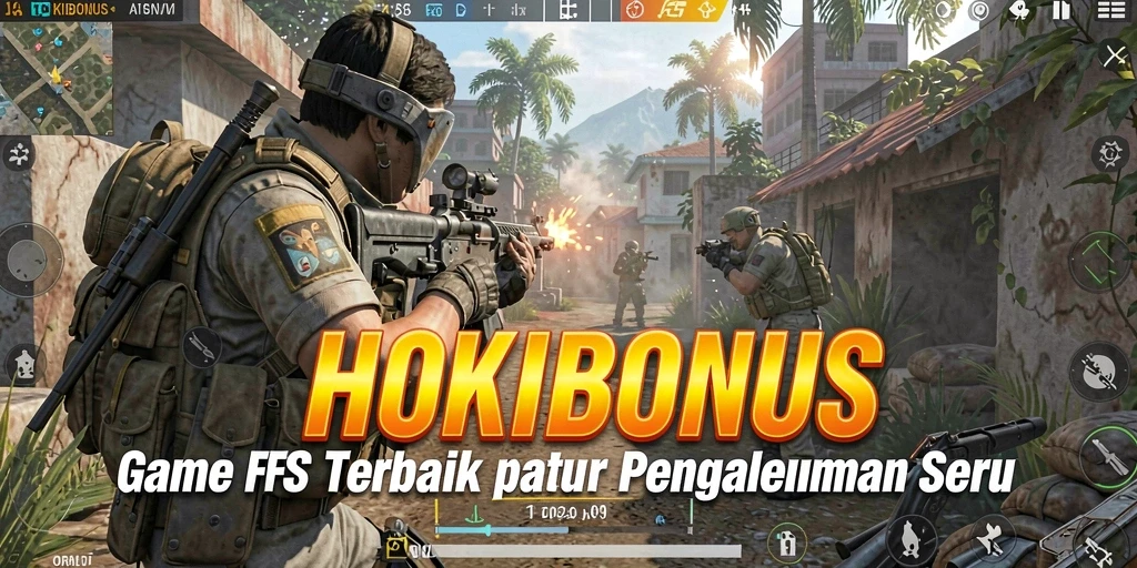Tampilan gameplay seru HOKIBONUS dengan aksi tembak-menembak yang intens.