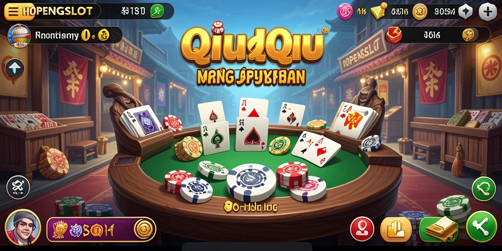 Tampilan gameplay seru HOPENGSLOT saat bermain QiuQiu.