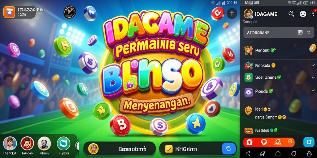 Tangkapan layar gameplay Bingo di IDAGAME menunjukkan keseruan permainan.
