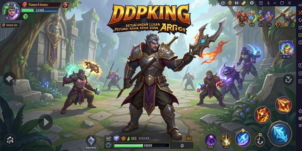Tangkapan layar gameplay yang mendebarkan dari IDPKING dalam misi ARPG.