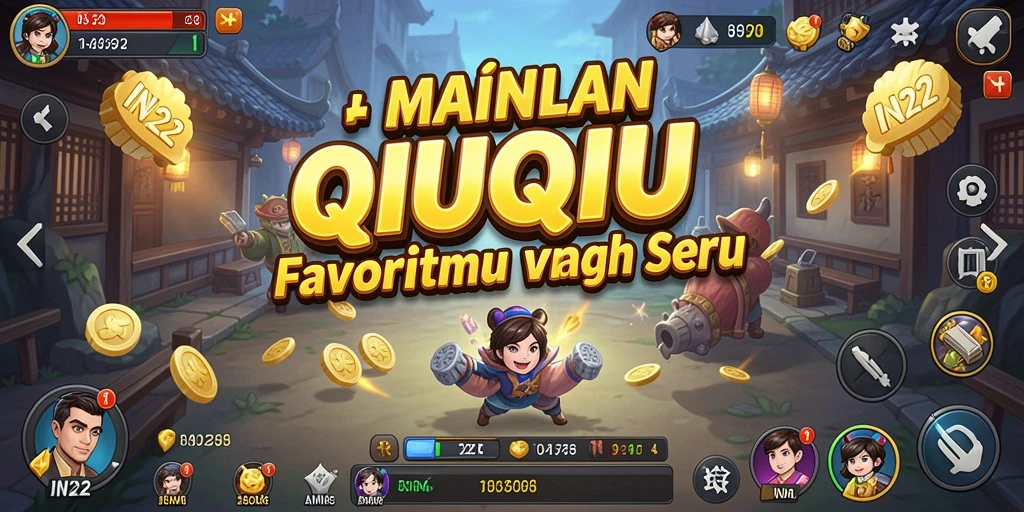 Tampilan menarik dari gameplay QiuQiu IN22 yang seru.