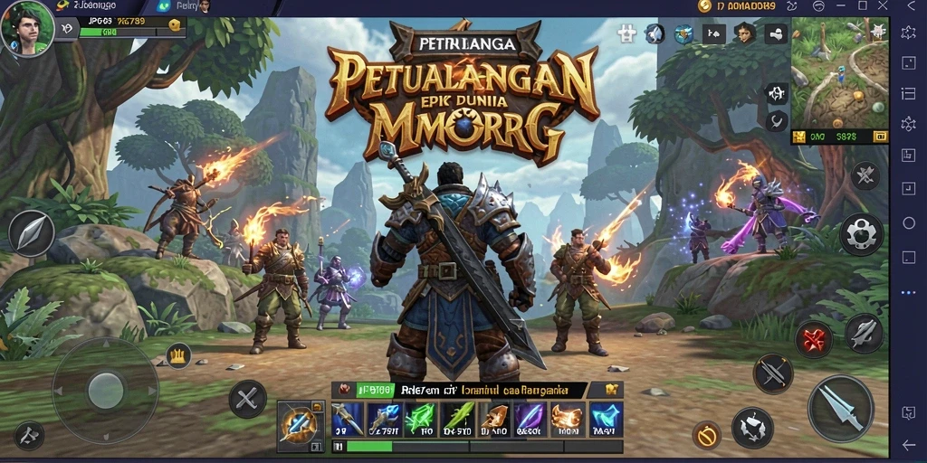Tampilan gameplay seru dari JP6789 dalam petualangan MMORPG.