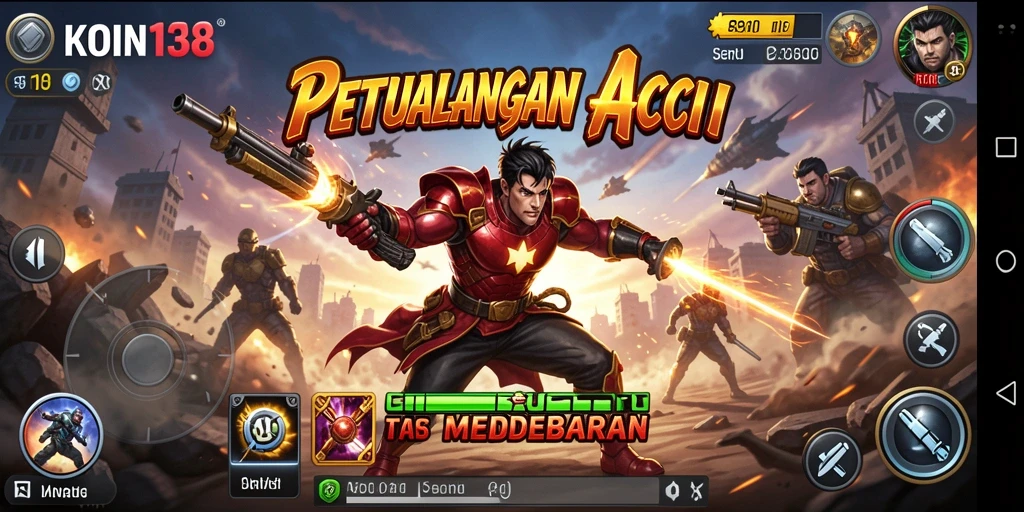Tampilan gameplay KOIN138 yang penuh aksi dan seru.