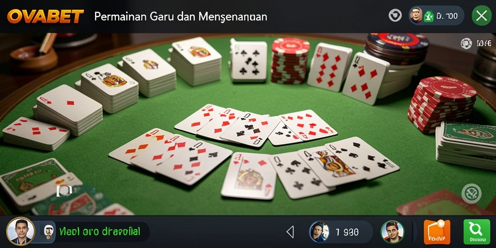 Tampilan gameplay Gaple yang menarik di OVABET.
