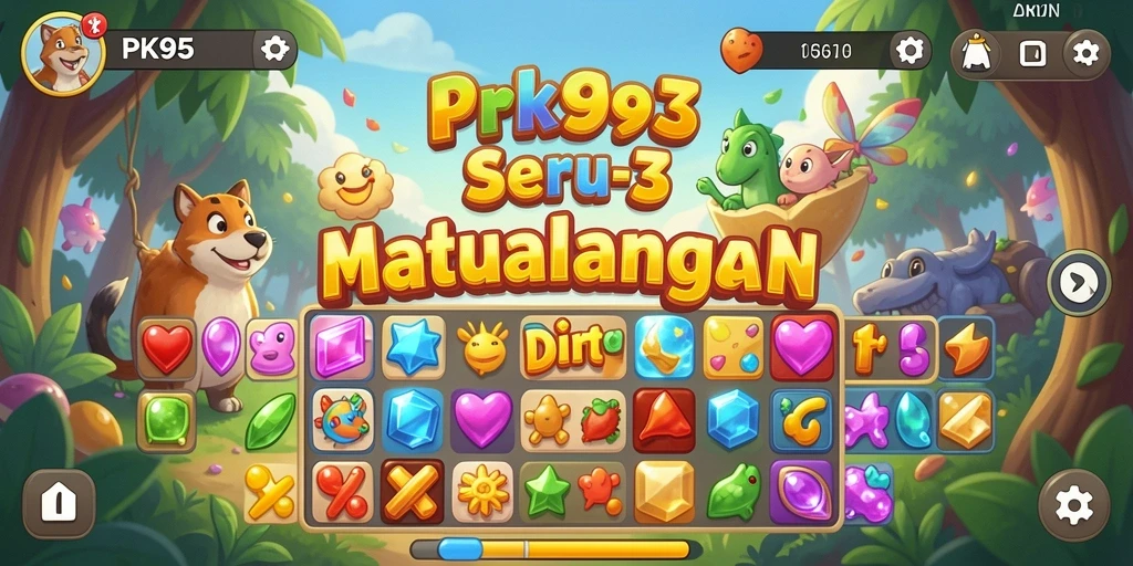 Tampilan gameplay PK95 yang penuh warna dan seru.