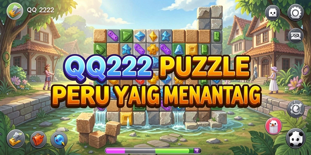Tampilan gameplay QQ222 yang penuh tantangan puzzle.