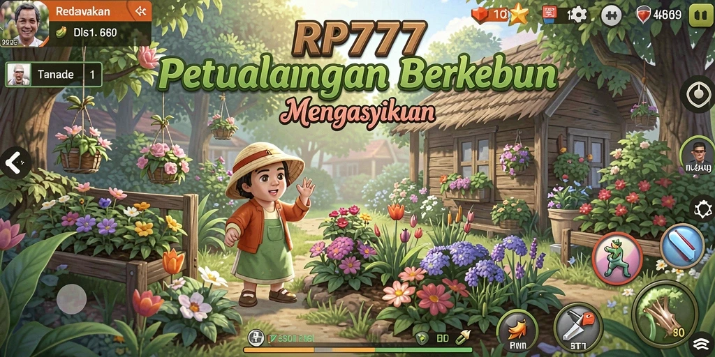 Tampilan gameplay seru dalam dunia pertanian RP777.