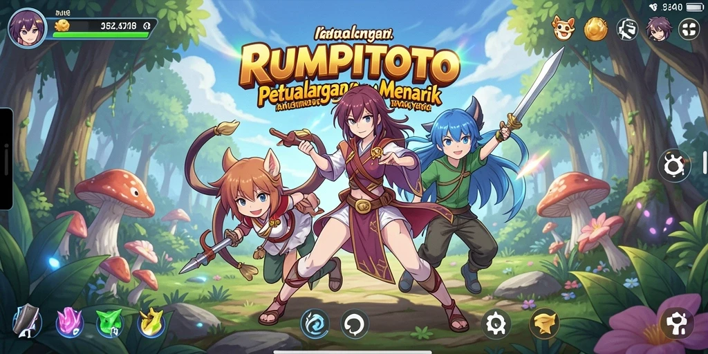 Screenshot menunjukkan gameplay RUMPITOTO yang menarik dan mendebarkan.