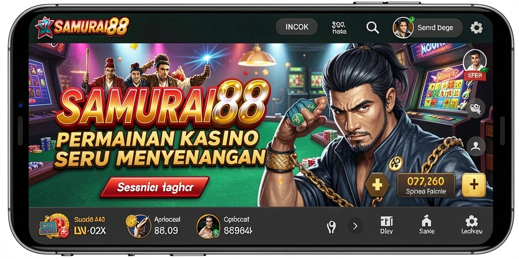 Tampilan layar permainan <strong>SAMURAI88</strong> dengan grafik yang menarik