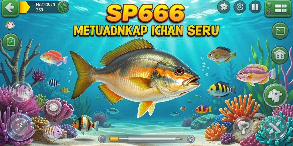 Gameplay seru menangkap ikan dalam SP666.