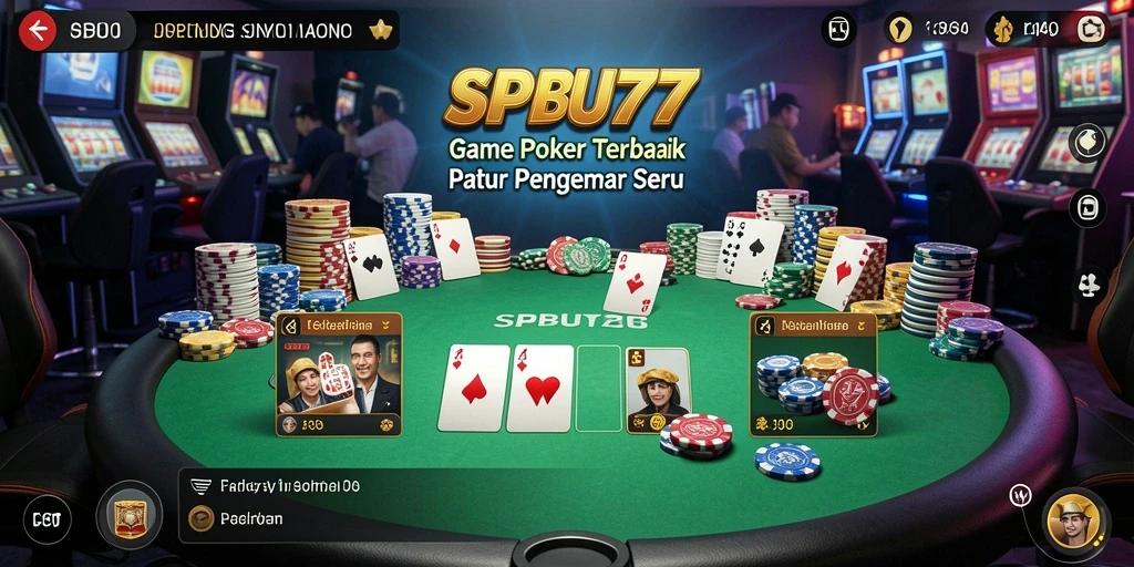 Tampilan menarik dari gameplay poker SPBU77 yang seru.