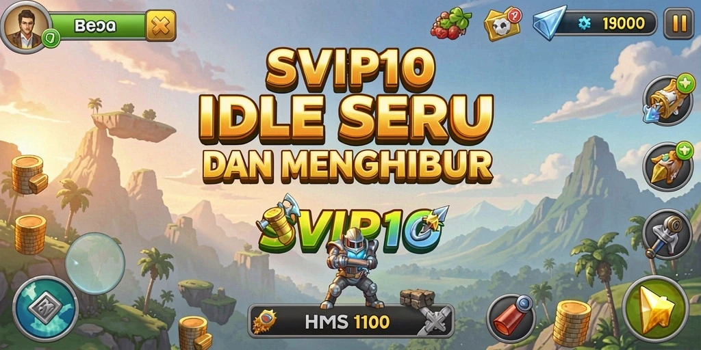 Tampilan menarik dari gameplay SVIP10 menampilkan aktivitas Idle yang menyenangkan.