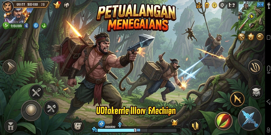 Tampilan gameplay UH77 yang seru dan menantang di dunia petualangan.