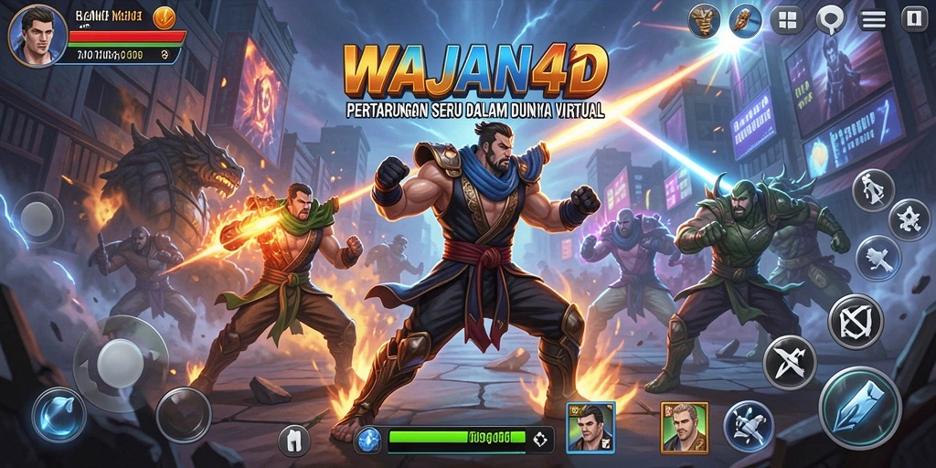 Tangkapan layar dari gameplay menarik WAJAN4D dengan aksi pertarungan yang menegangkan.