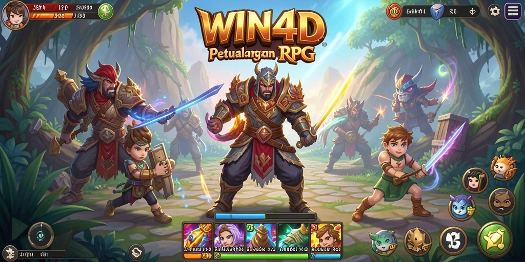 Tampilan menarik dari gameplay RPG di WIN4D dengan petualangan seru.